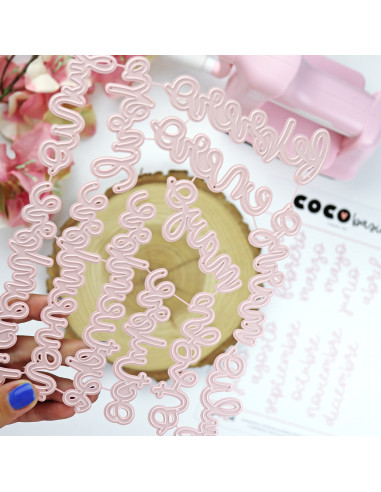 Set de troqueles 'Un mes maravilloso' Alúa Cid