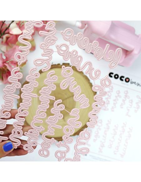 Set de troqueles 'Un mes maravilloso' Alúa Cid