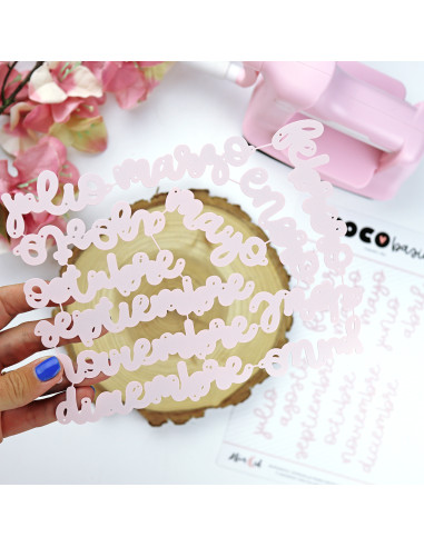 Set de troqueles 'Un mes maravilloso' Alúa Cid