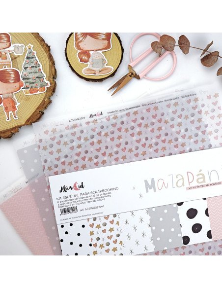 Kit papeles especiales Mazapán de Alúa Cid