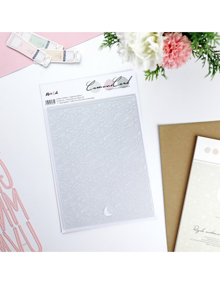 Carpeta de emboss Floral, Comunicard de Alúa Cid