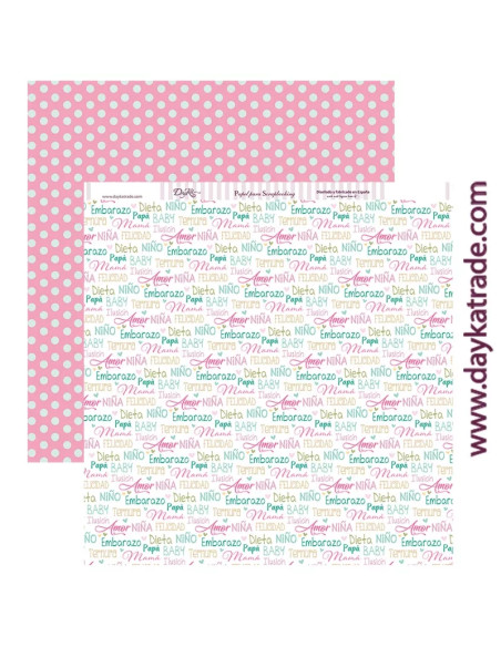 Papel scrap Embarazo, Dayka