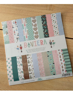 Kit de 12 papeles de 12x12" estampados a doble cara...