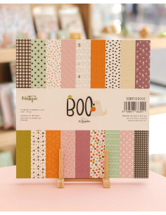Bloc de papeles 12x12" Boo de Mintopía