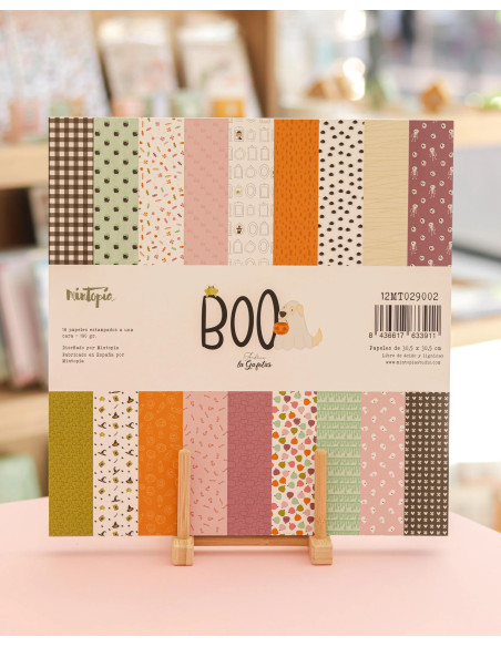 Bloc de papeles 12x12" Boo de Mintopía