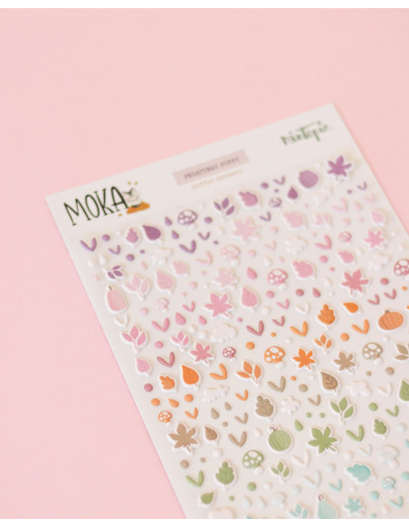 Pegatinas Puffy Moka de Mintopía