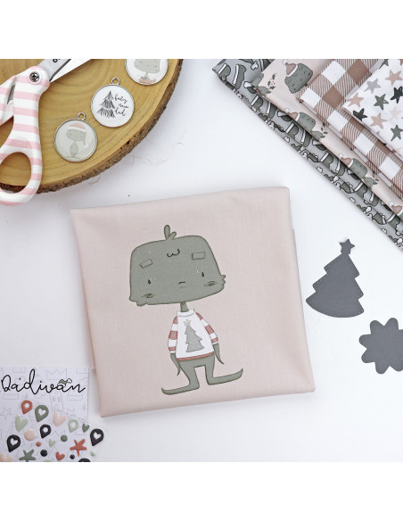 Panel de tela Jersey de invierno, Dadivan de Alúa Cid