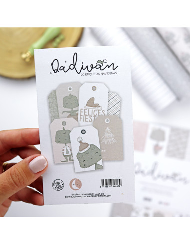 Set de Etiquetas Navideñas, Dadivan de Alúa Cid