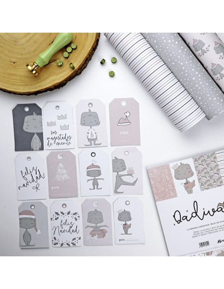 Set de Etiquetas Navideñas, Dadivan de Alúa Cid