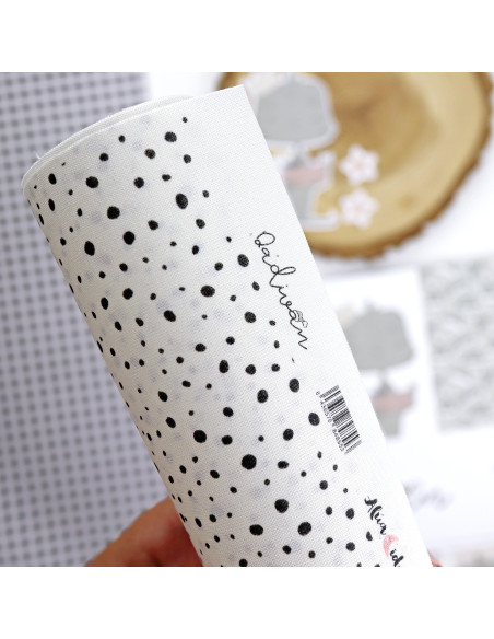 Tela de encuadernar Nieve, Dadivan de Alúa Cid