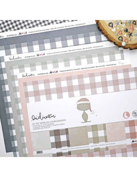 Kit de papeles sólidos Dadivan, de Alúa Cid