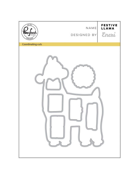 troquel pinkfresh festive llama