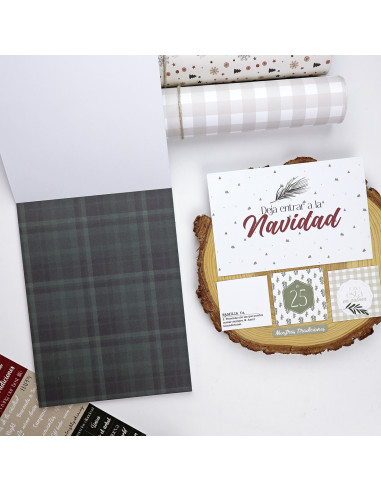 Bloc de tarjetas y sólidos Mistletoe & Holly de...