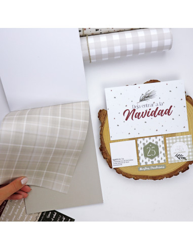 Bloc de tarjetas y sólidos Mistletoe & Holly de...