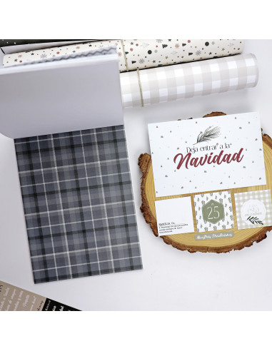 Bloc de tarjetas y sólidos Mistletoe & Holly de...