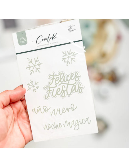 Troquel FELICES FIESTAS, Snowflake de Cocoloko