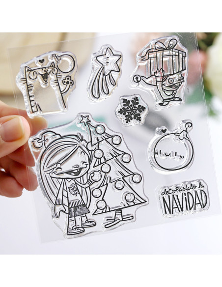 Sello LVS decorando la Navidad