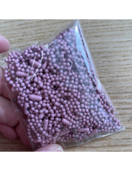 100 Cadena de Bolitas Rosa Bailarina Rita Rita