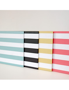 Carpeta 4x4'' Listas Turquesa 2