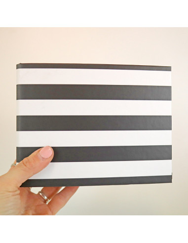 Carpeta 4x4'' Listas Negro