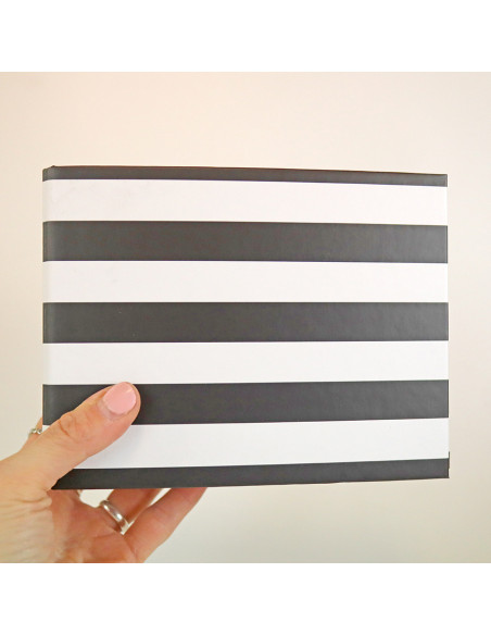 Carpeta 4x4'' Listas Negro