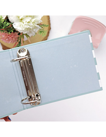 Carpeta 4x4'' Listas Turquesa