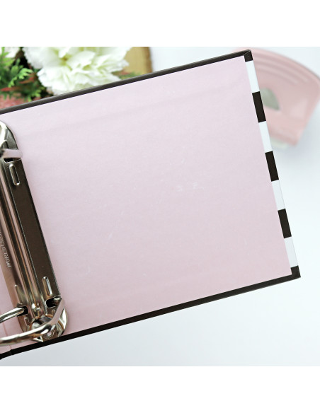 Carpeta 4x4'' Listas Negro