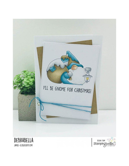 Sello Stampingbella Gnome with a lantern Sello Stampingbella Gnome with a lantern