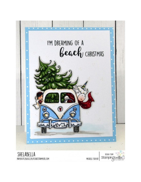 Sello Stampingbella Rose & Bernie In a bus