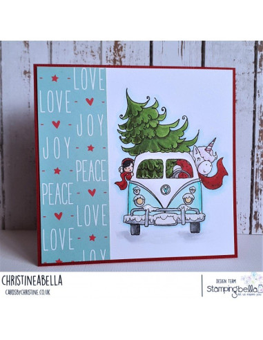 Sello Stampingbella Rose & Bernie In a bus