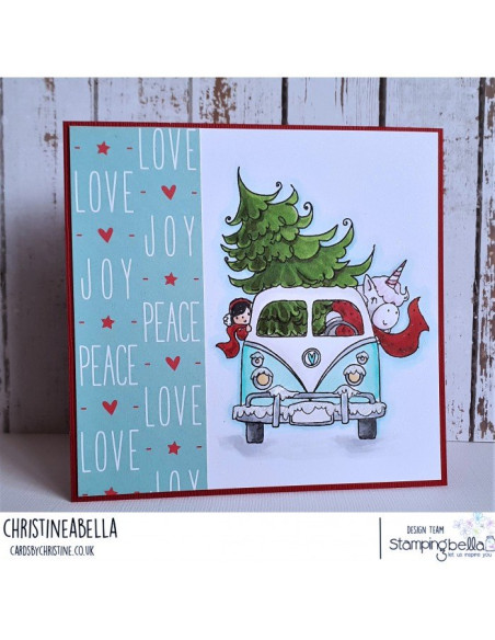 Sello Stampingbella Rose & Bernie In a bus