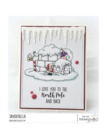 Sello Stampingbella Rose & Bernie In North Pole
