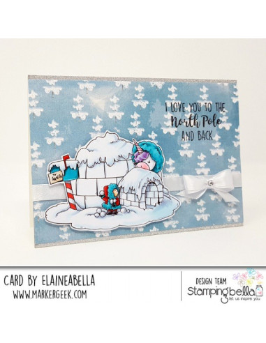 Sello Stampingbella Rose & Bernie In North Pole