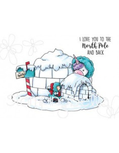 Sello Stampingbella Rose & Bernie In North Pole