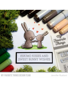 Sello Bunny Wishes de MFT 2