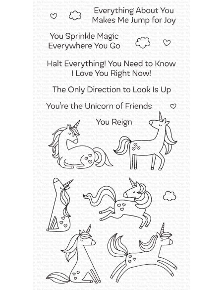 Sello Friendly Unicorns de MFT