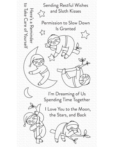 Sello Slumbering Sloths de My favourite Things