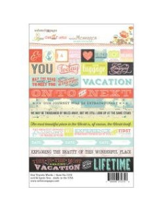 Pegatinas Our Travels Words Webster's Pages
