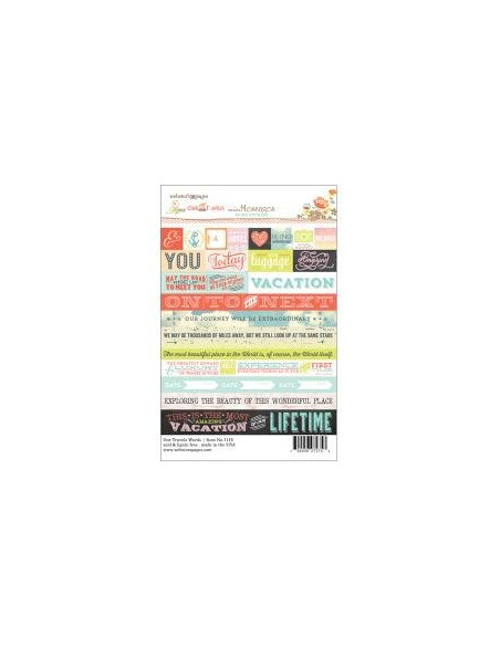 Pegatinas Our Travels Words Webster's Pages