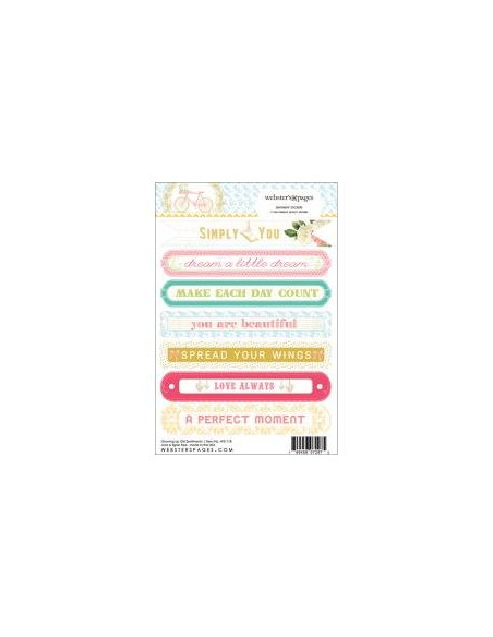 Pegatinas Webster´s Pages, Growing up, Words