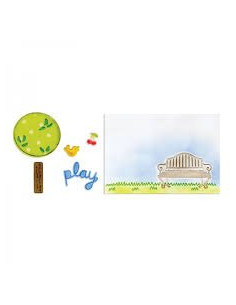 Framelits circulo festoneado