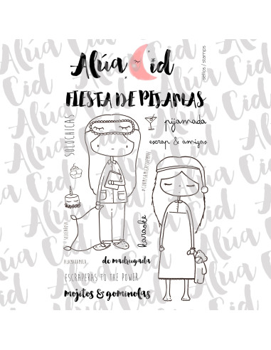 Alúa Cid sello Fiesta de pijamas