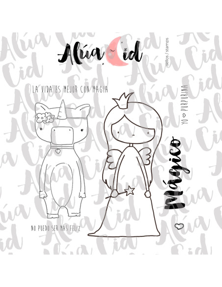 Sello Yo Purpurina de Alúa Cid