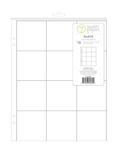 Fundas Seven Paper 6x8" , 4 divisiones