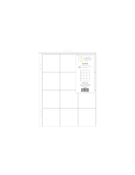 Fundas Seven Paper 6x8" , 4 divisiones