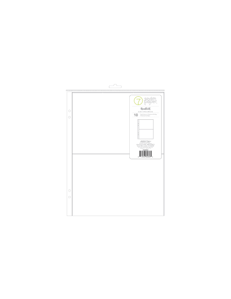 Fundas Seven Paper 6x8" , 2 divisiones
