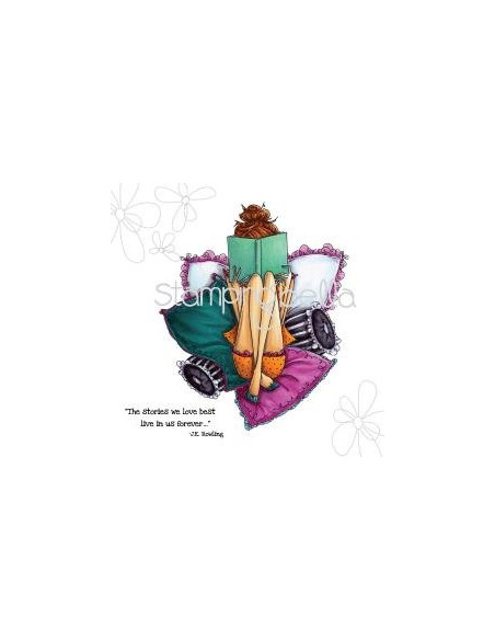 Sello Stampingbella Uptown Girl Charlotte loves to Shop