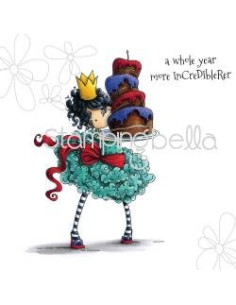 Sello Stampingbella Uptown Girl Rebeca loves to read