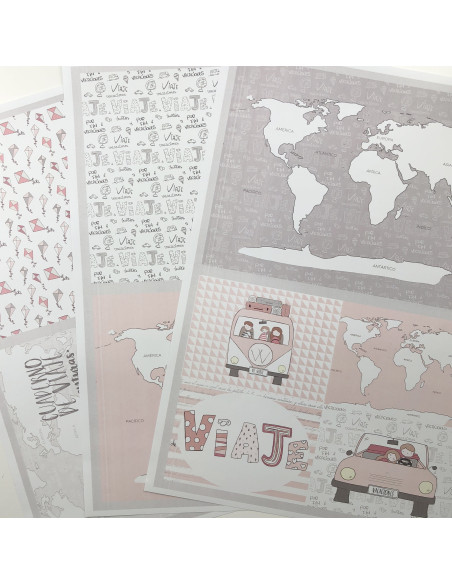 Kit láminas Mi viaje