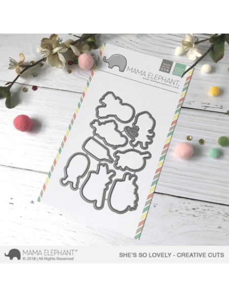 Mama Elephant A beary christmas die